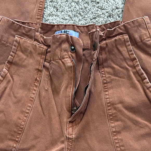 Rust High Rise Straight Leg Pants - Picture 4 of 5